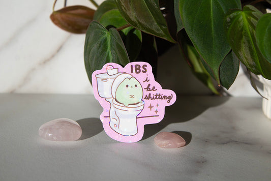 IBS I be shittin frog sticker