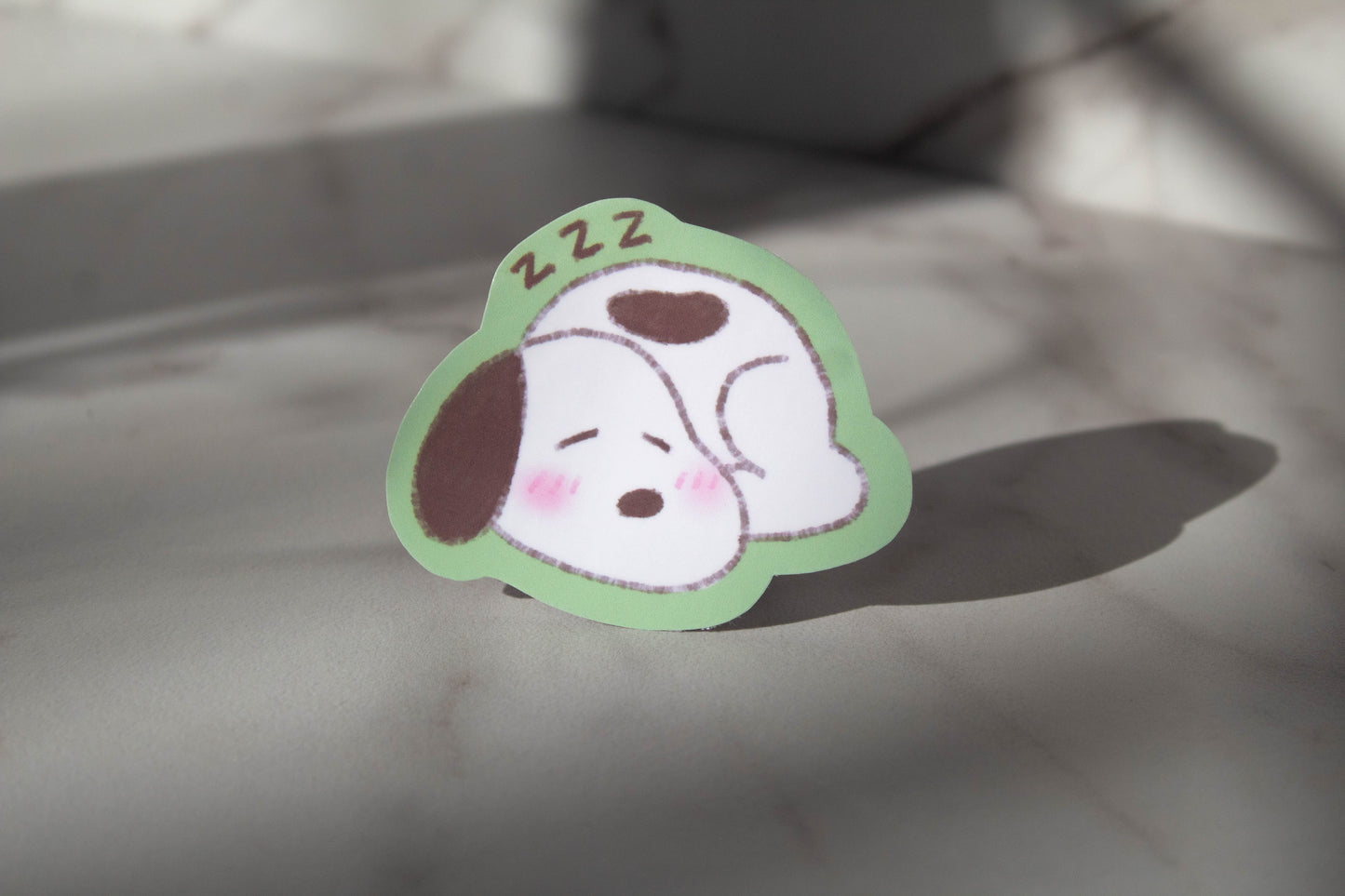 Sleeping Beagle Puppy Sticker