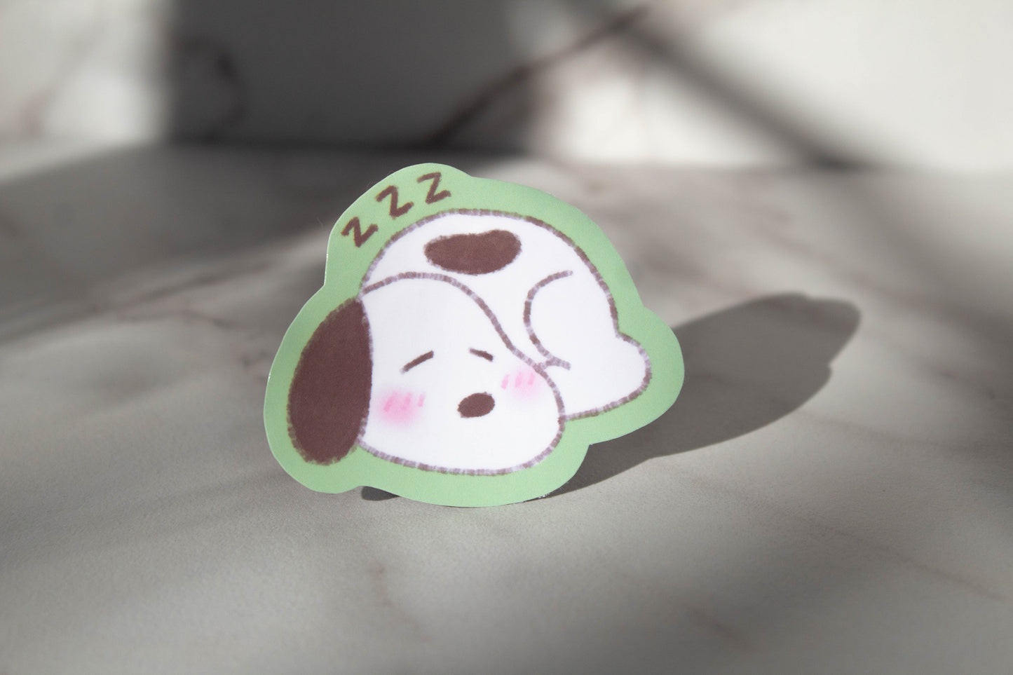 Sleeping Beagle Puppy Sticker