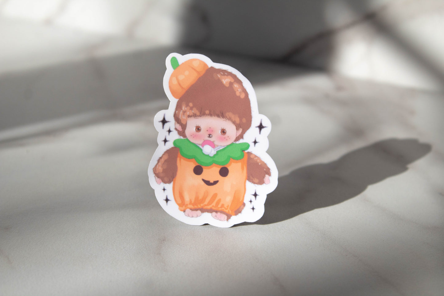 Pumpkin baby sticker