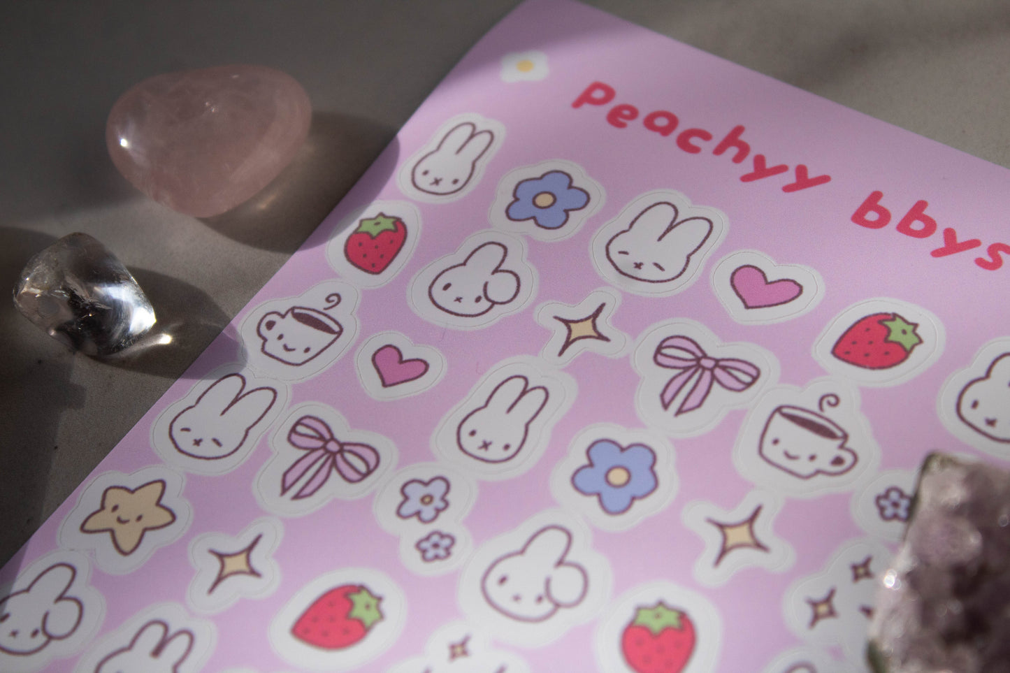 Peachy Bbys Mini Sticker Sheet