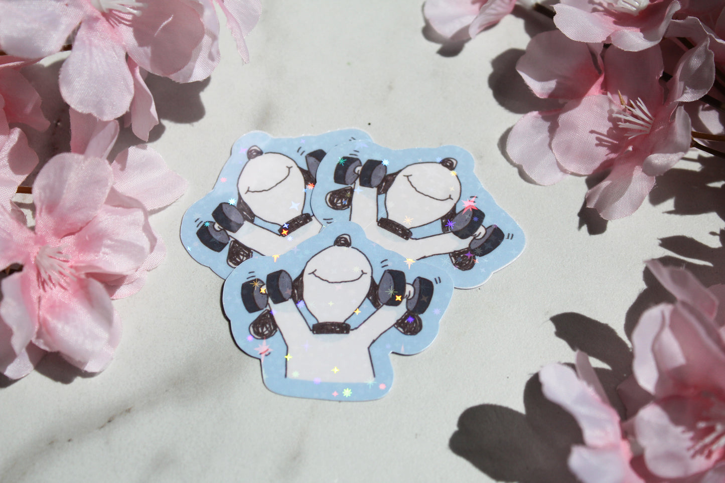 Cute Lifting Beagle sticker! :)